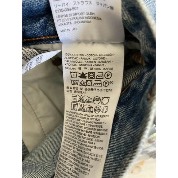 Levi's White Oak Made in USA High Rise Vintage 90's Denim Jeans Blue Size 25 - Picture 7 of 7